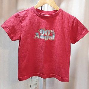 Vintage Target Red Graphic Short Sleeve Tee 90 % Angel Girls Size  6X